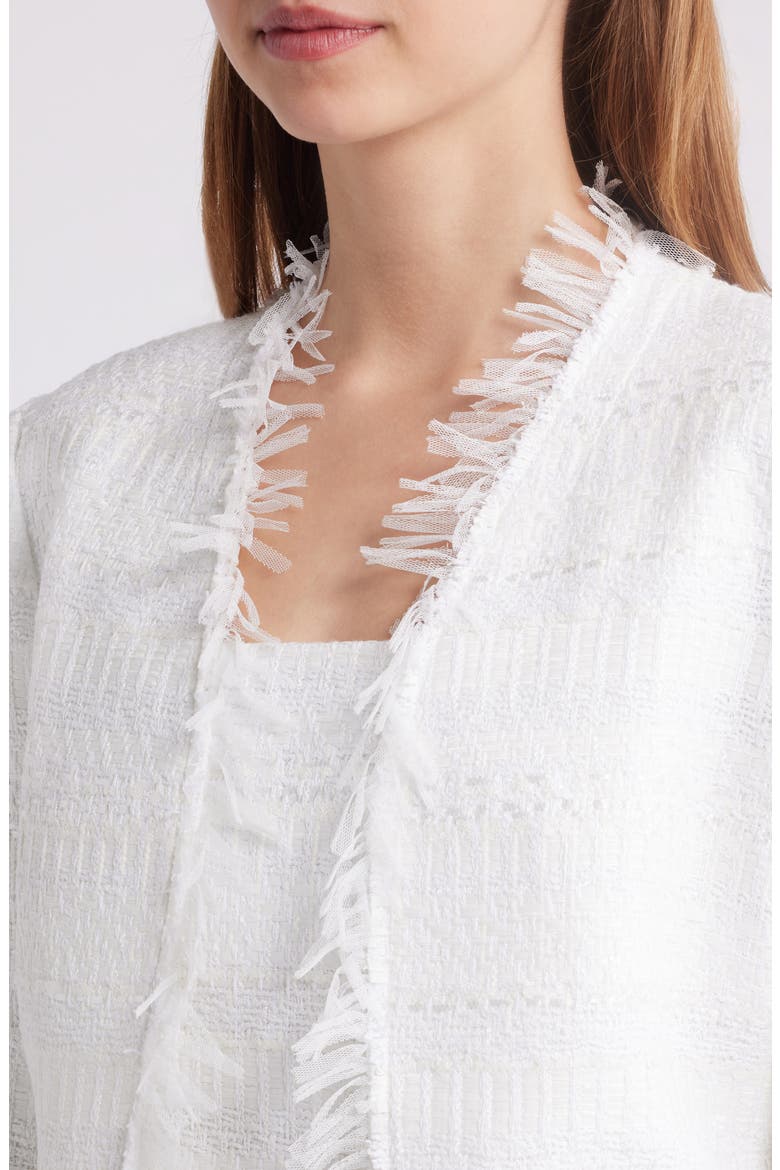 Harper Tweed Jacket, Alternate, color, WHITE