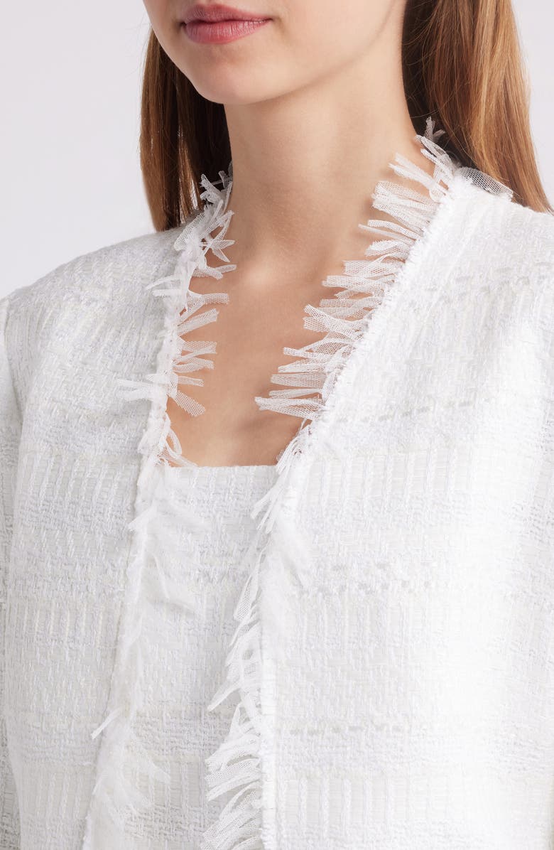 KOBI HALPERIN Harper Tweed Jacket, Alternate, color, White