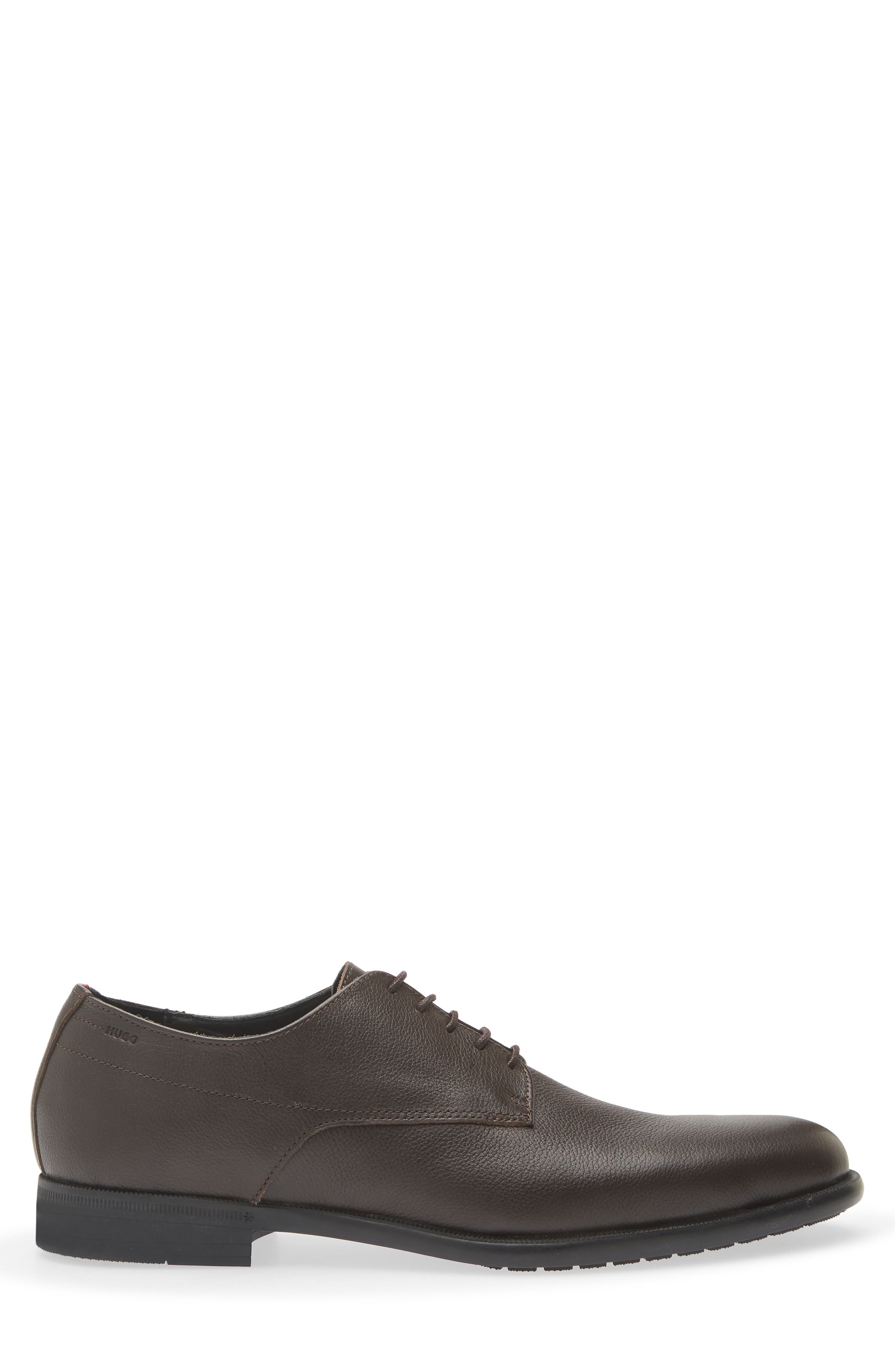 Kyron Plain Toe Derby, Alternate, color, DARK BROWN