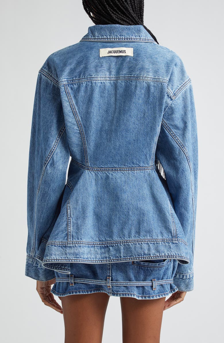 Jacquemus La veste de Nîmes Caraco Denim Jacket, Alternate, color, 