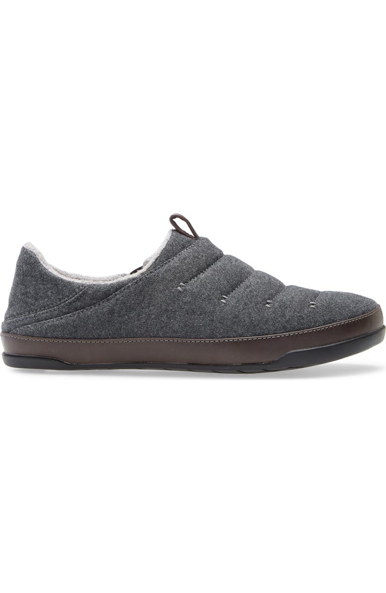 OluKai Mahana Convertible Quilted Slipper, Alternate, color, Dark Shadow Fabric