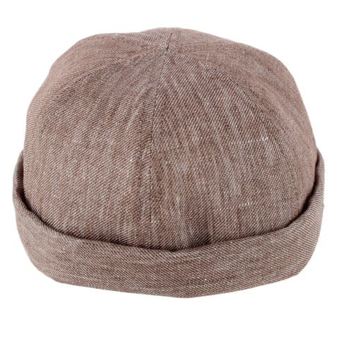 Men's Denim Linen Docker Cap