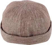 Wigens Men's Denim Linen Docker Cap