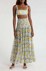 Hutch Smocked Cover-Up Maxi Skirt