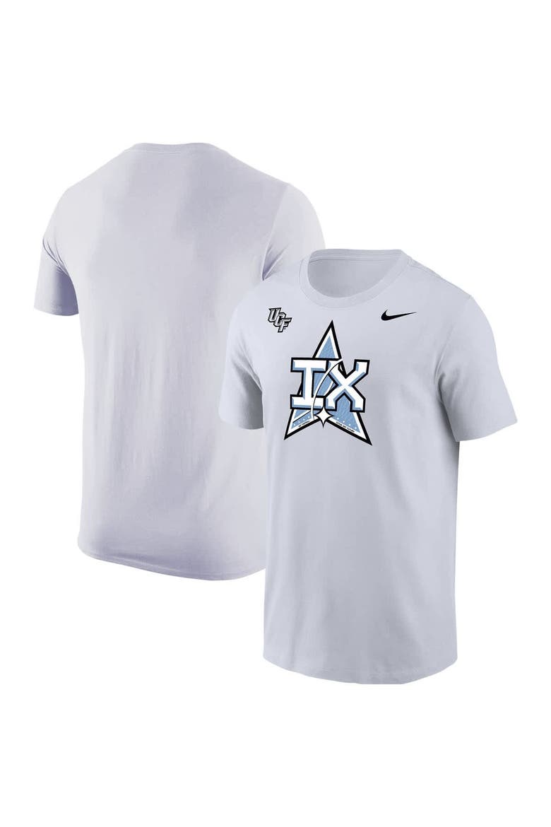 Men's Nike White UCF Knights 2025 Space Game Patch Core T-Shirt, Main, color, White