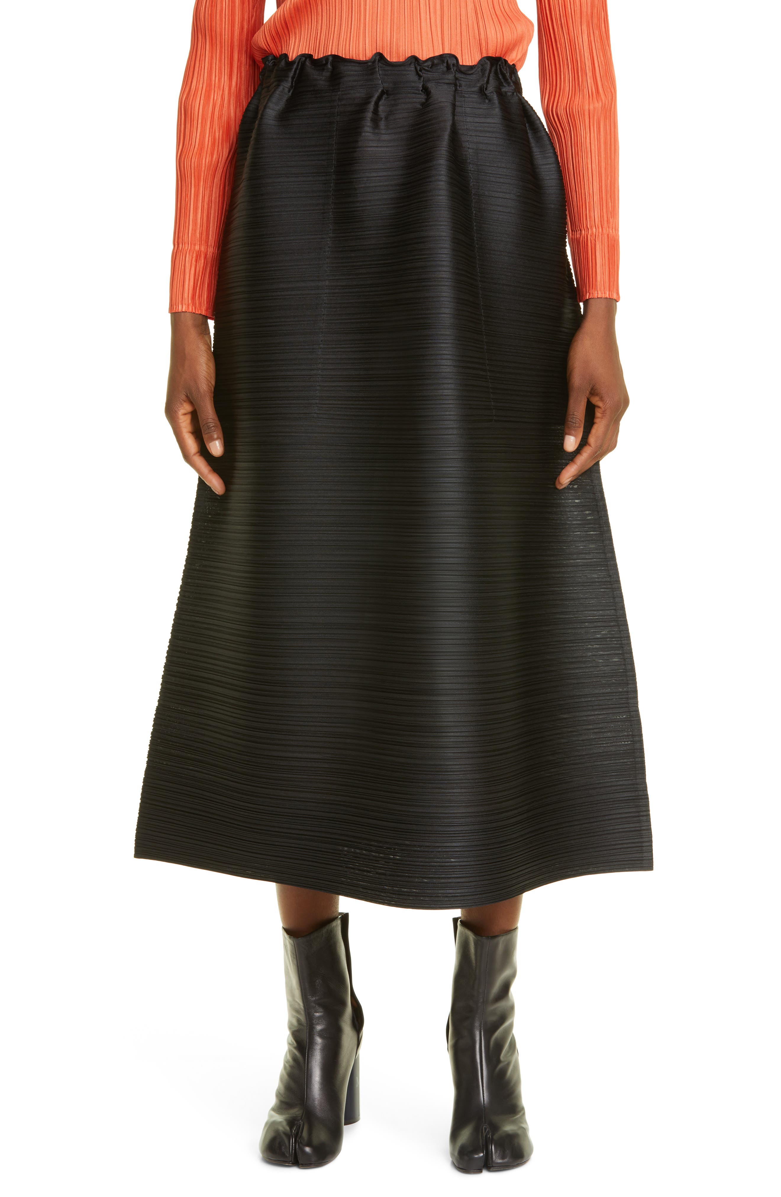Pleats Please Issey Miyake Cantabile Pleated Midi Skirt (Women