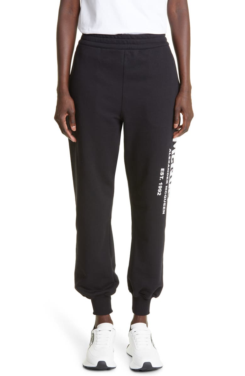 McQueen Alexander McQueen Graffiti Logo Joggers, Main, color, 