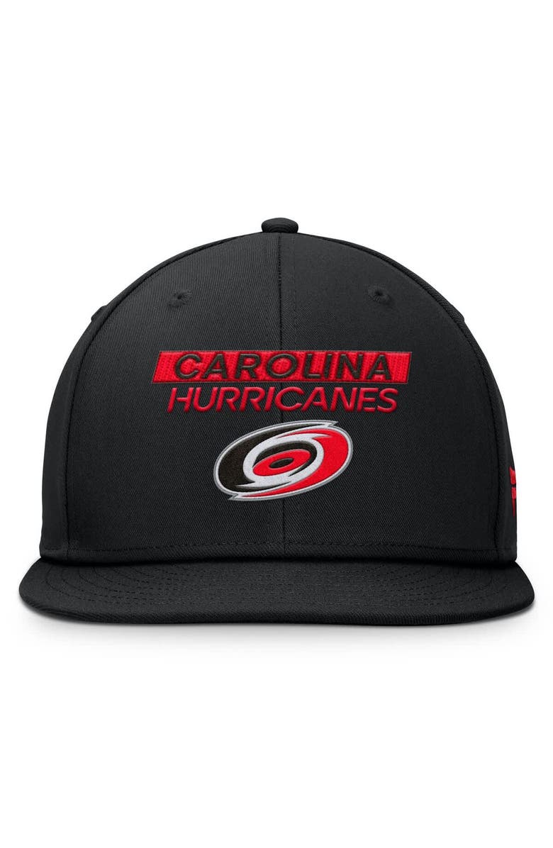 FANATICS Men's Fanatics Black Carolina Hurricanes Authentic Pro Prime Snapback Hat, Alternate, color,