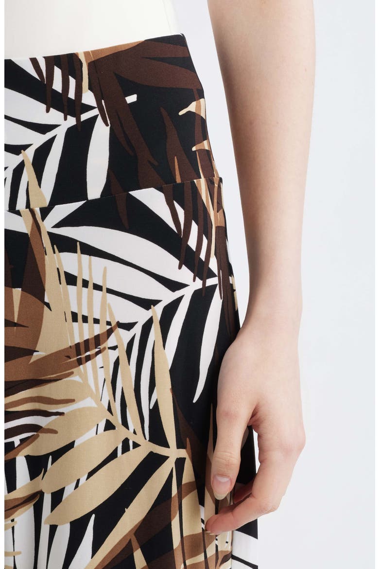 High Waist Print Pull-On Wide Leg Pants, Alternate, color, ANNE BLACK MULTI