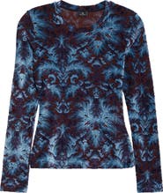 Etro Paisley Burnout Jersey Top