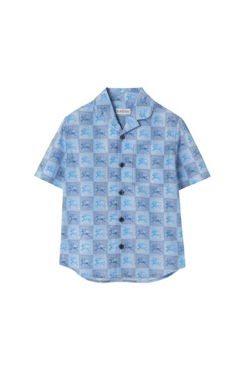 Knight Checkerboard  Cotton Shirt