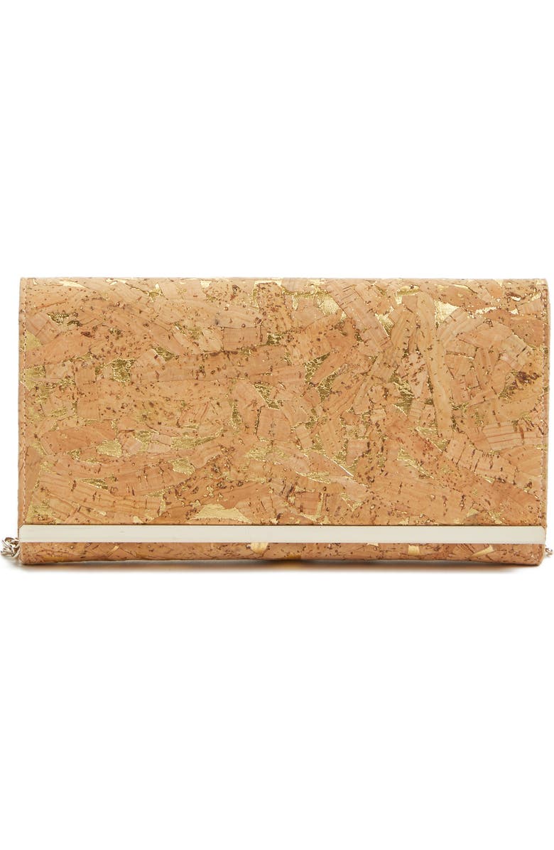 Nordstrom Metallic Cork Clutch, Main, color,