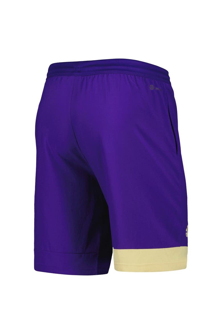 Men's adidas Purple Washington Huskies Training Shorts, Alternate, color, Purple