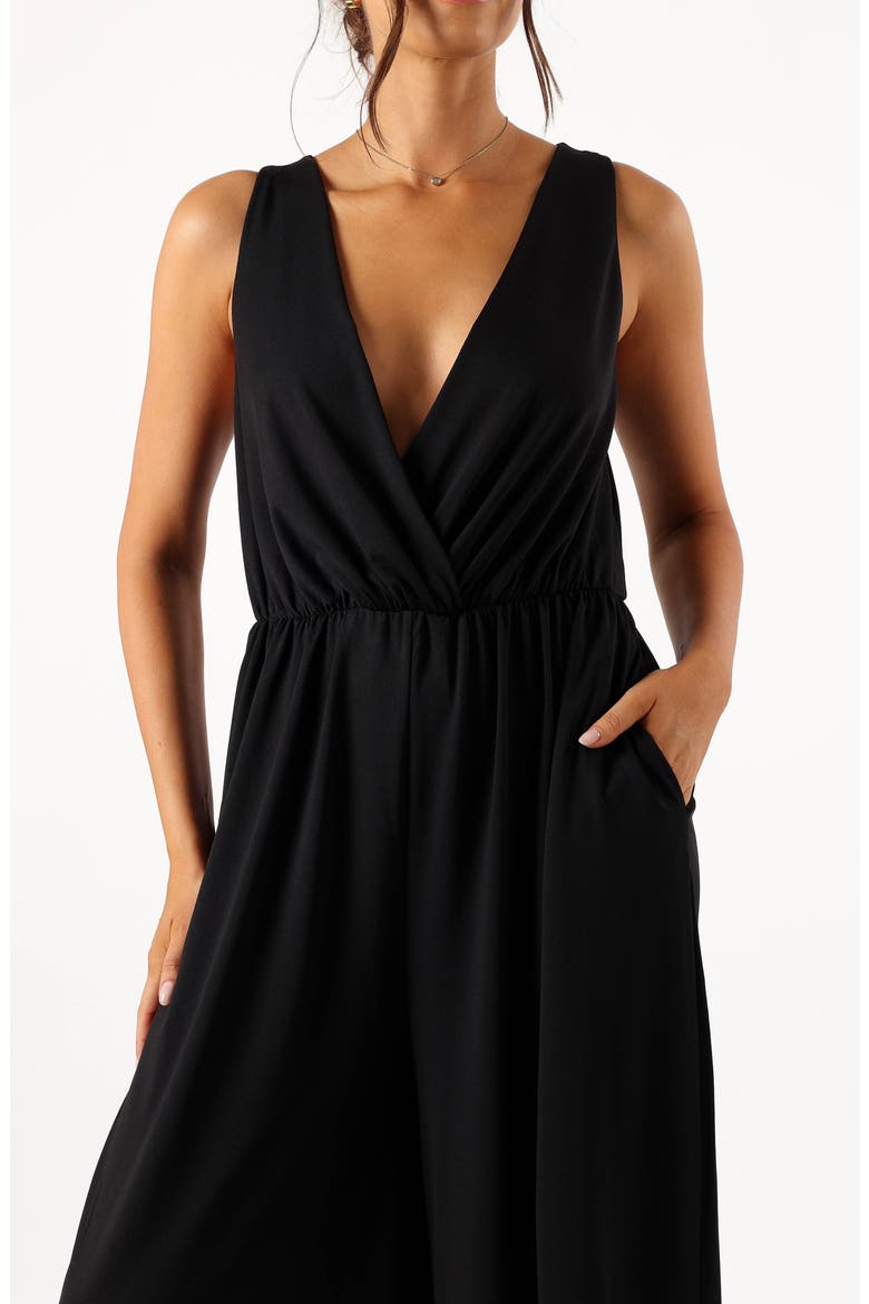 Miya Wide Leg Jumpsuit, Alternate, color, BLACK