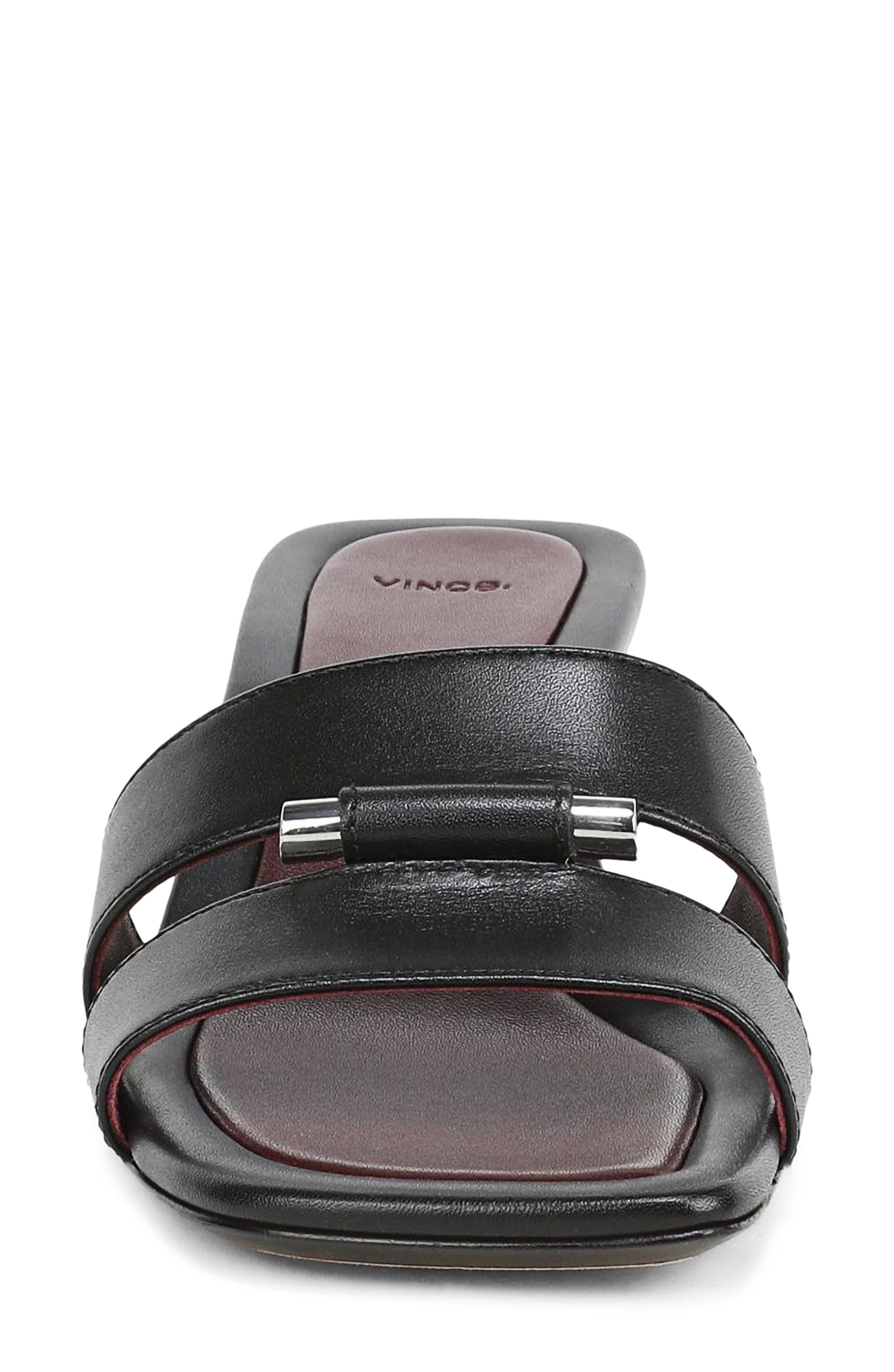 Vince Piper Kitten Heel Sandal, Alternate, color, Black