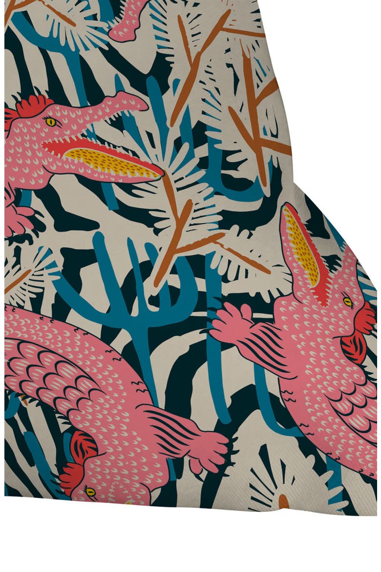 Bazaar Cosmica Gator Throw Pillow, Alternate, color, PINK