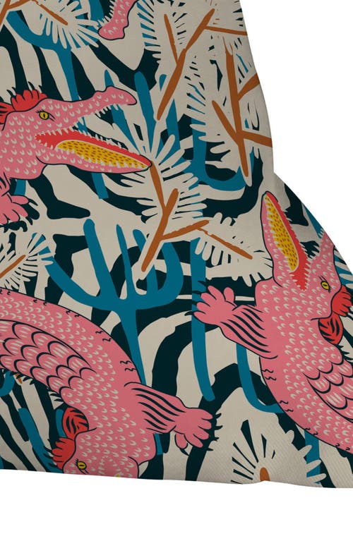 Shop Deny Designs Bazaar Cosmica Gator Throw Pillow In Pink