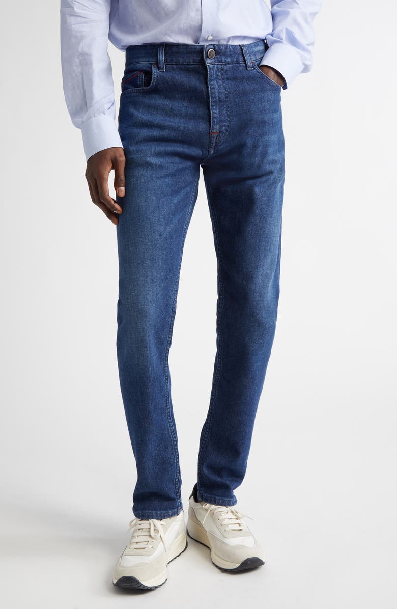 ISAIA The Barchetta Jeans, Main, color, Med Wash