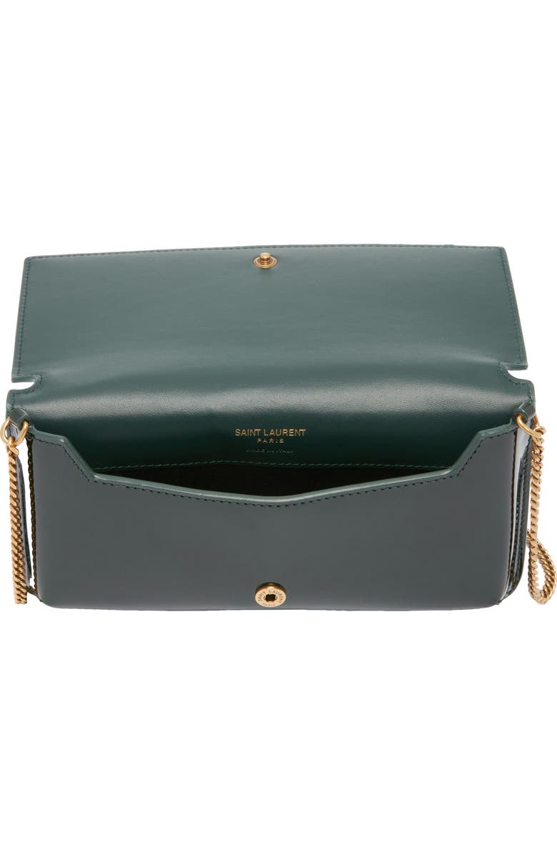 Saint Laurent Cassandre Patent Leather Phone Crossbody Bag, Alternate, color,