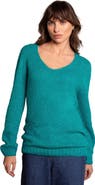 Celtic & Co. Alpaca Cott Slouch V Neck Sweater