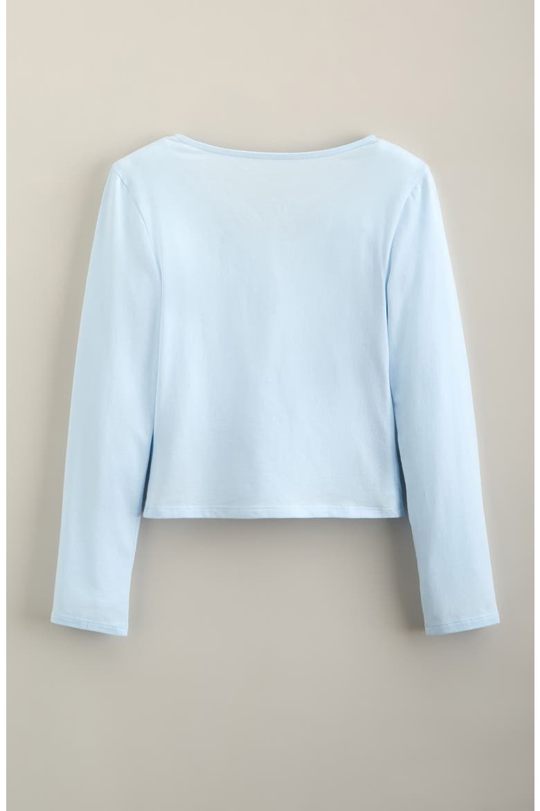 Kids' Cotton Scoop Neck T-Shirt, Alternate, color, BLUE DIAMOND