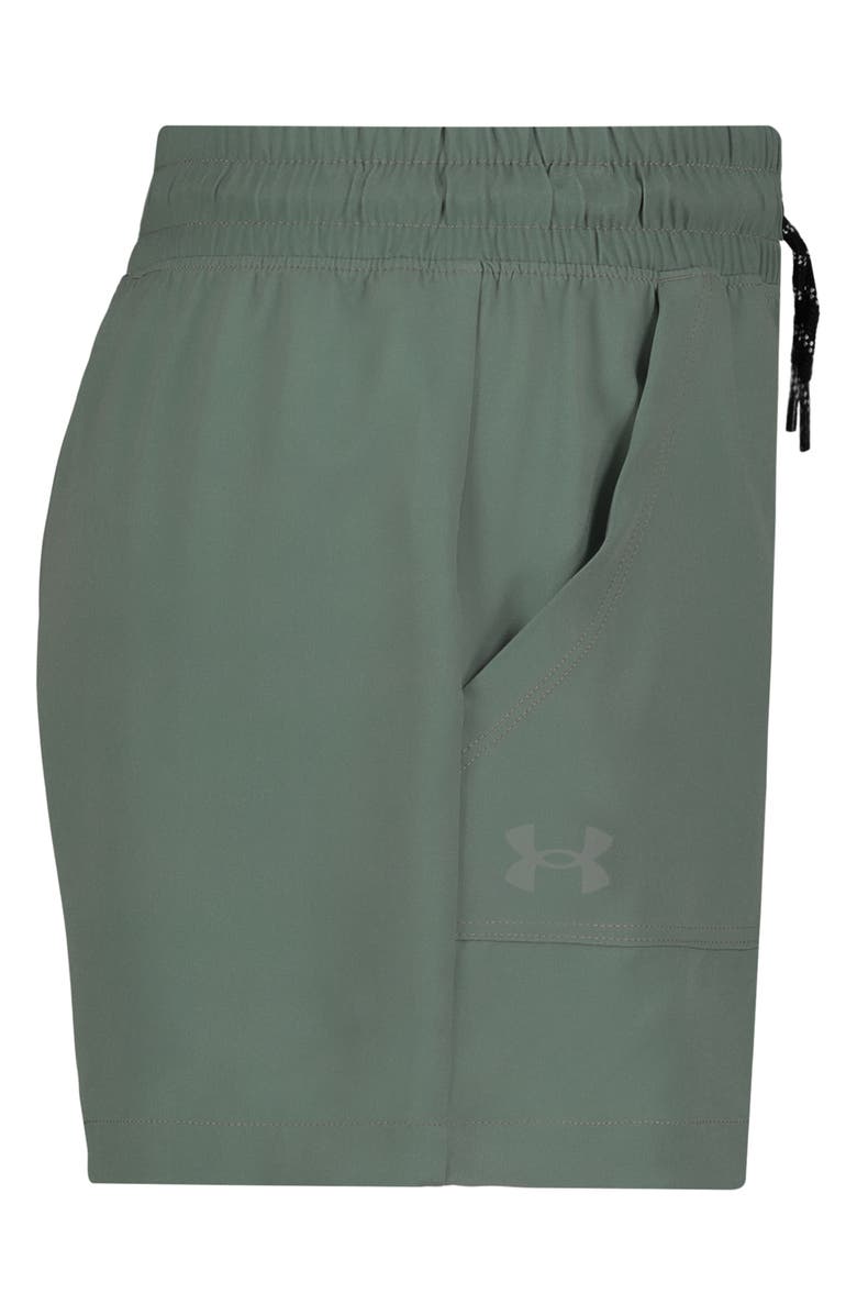 Under Armour Kids' Stretch Base Shorts, Alternate, color, Silica Green