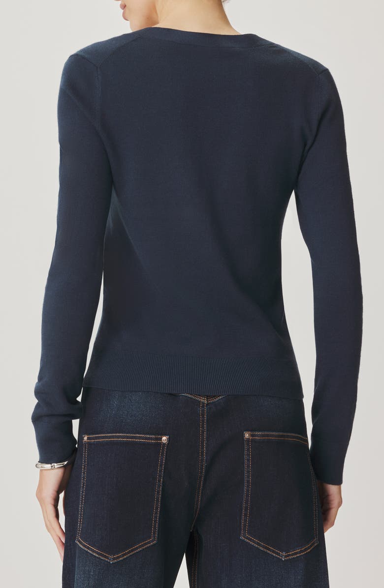 Splendid Christa Cropped Cardigan, Alternate, color, Mood Indigo Blue
