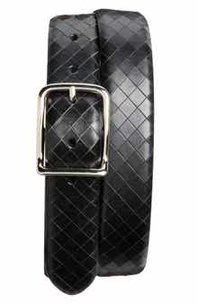 Makai Basket Weave Texture Leather Belt