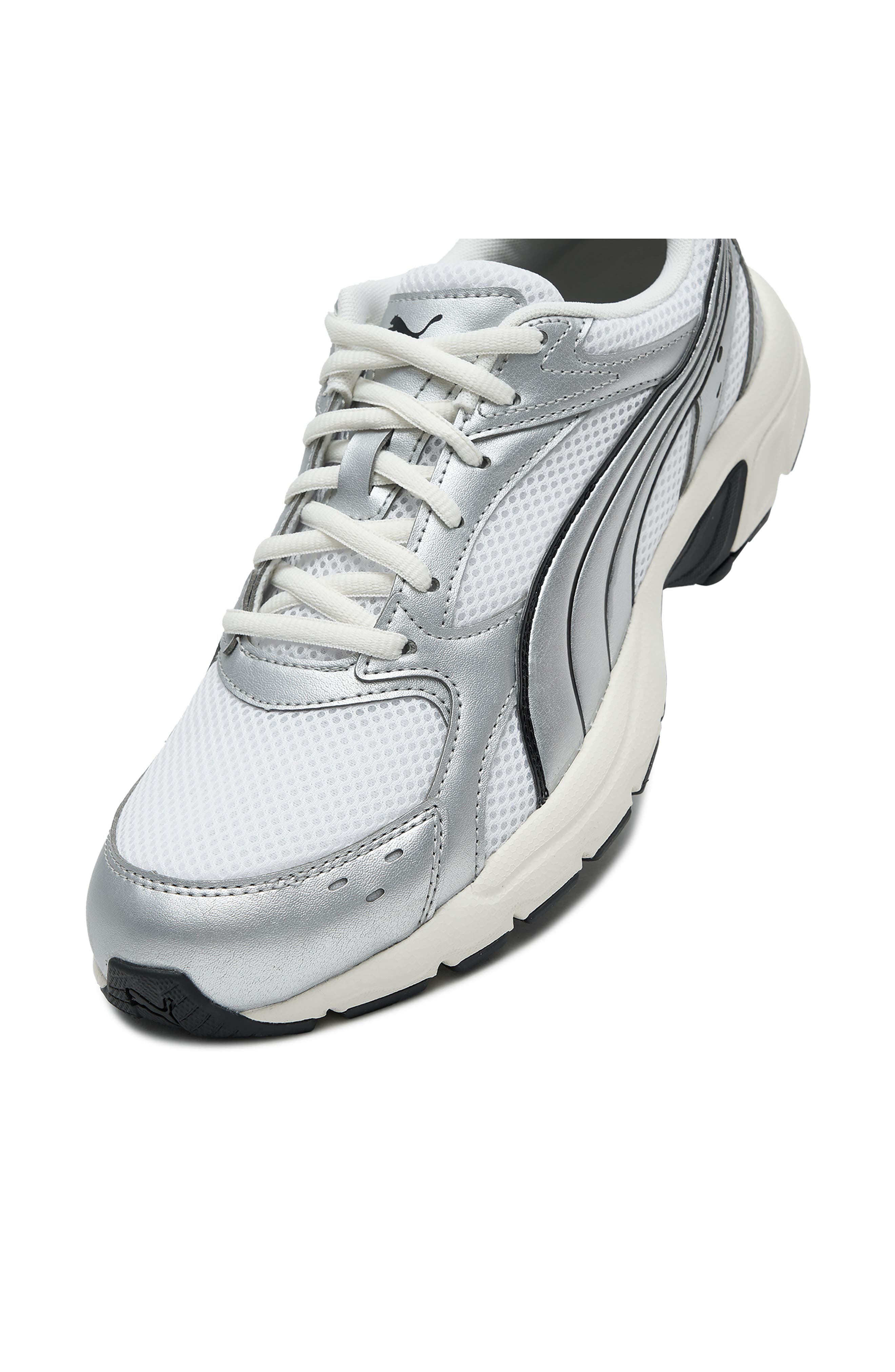 Milenio Tech Sneaker, Alternate, color, PUMA WHITE/ PUMA SILVER/ GRAY