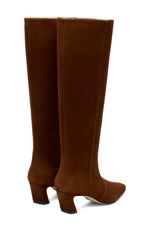 Stuart Weitzman Stassie 60 Suede Knee-high Boots In Brown
