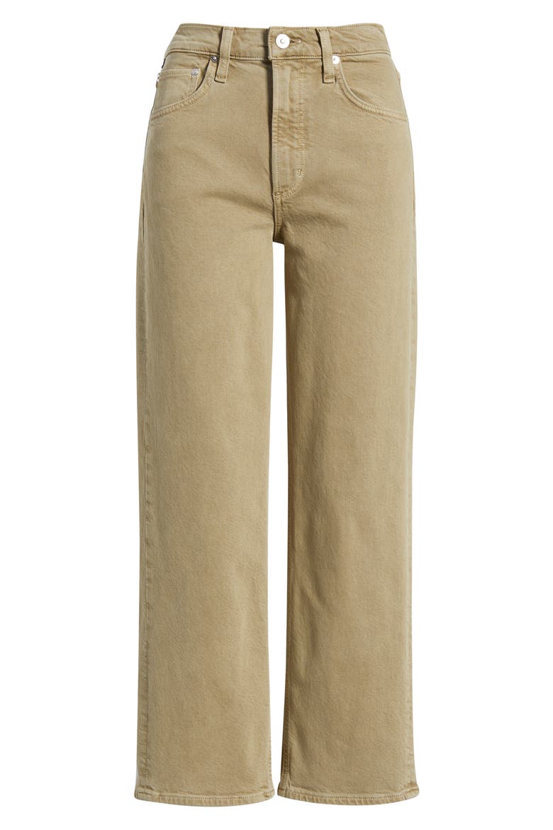 Palma High Waist Ankle Straight Leg Jeans, Alternate, color, BEZAL OLIVE GREEN
