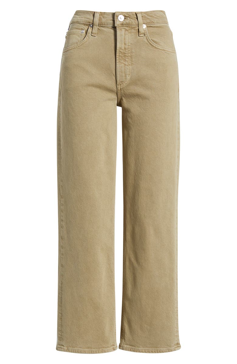 Citizens of Humanity Palma High Waist Ankle Straight Leg Jeans, Alternate, color, Bezal Olive Green