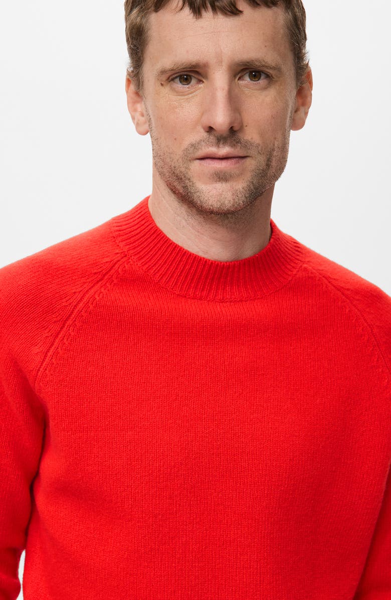 MANGO Raglan Sleeve Wool Sweater, Alternate, color, Red