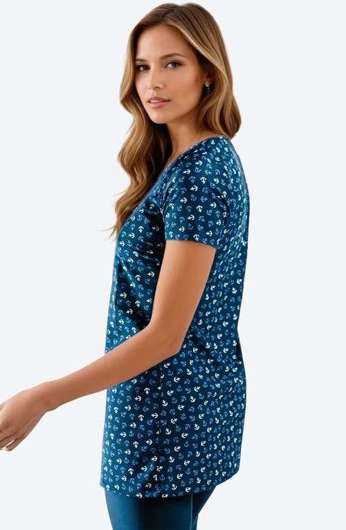 Calypsa Anna Swim Tunic In Blue