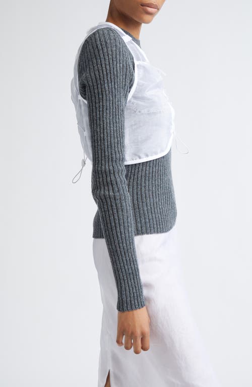 Cecilie Bahnsen Bona Liquid Myrtia Vest In White