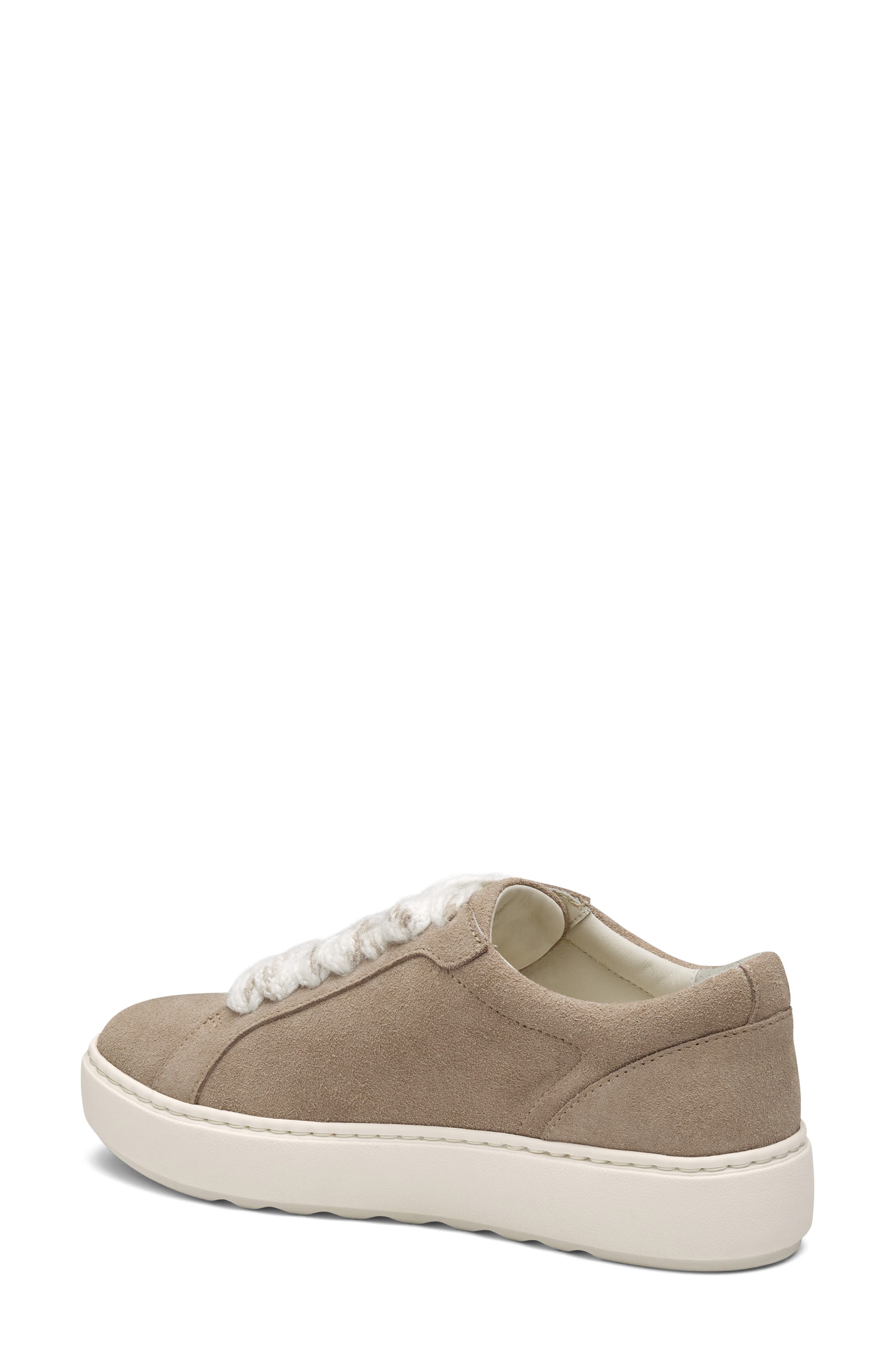 Johnston & Murphy Cammie Low Top Sneaker, Alternate, color, Taupe Suede