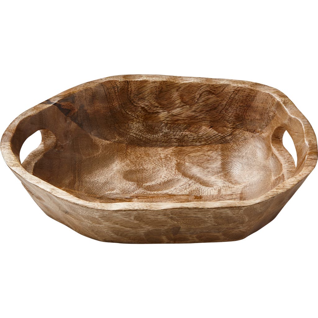 Tag Organic Oval Open Handle Serving Bowl In Neutral