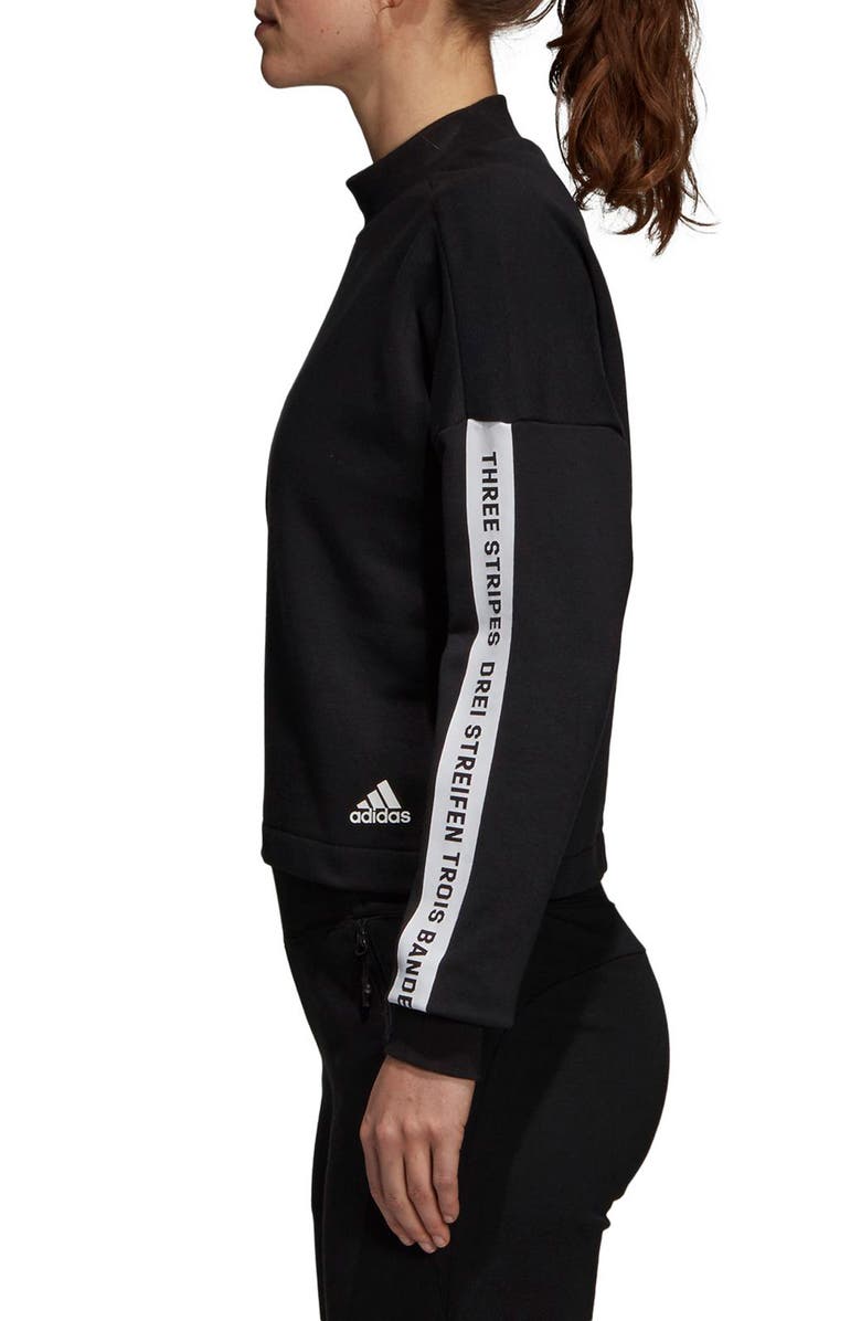 adidas Sport ID Crop Sweatshirt, Alternate, color, 