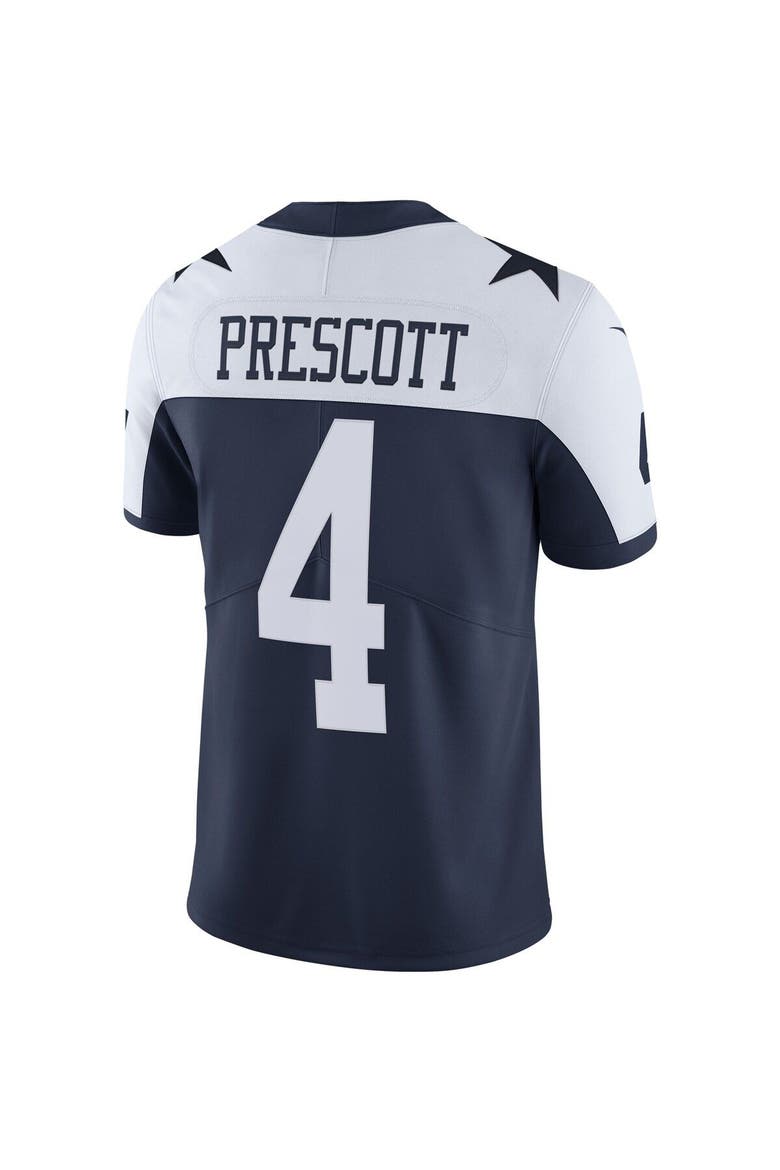 Men's Nike Dak Prescott Navy Dallas Cowboys Alternate Vapor Limited Jersey, Alternate, color, Navy
