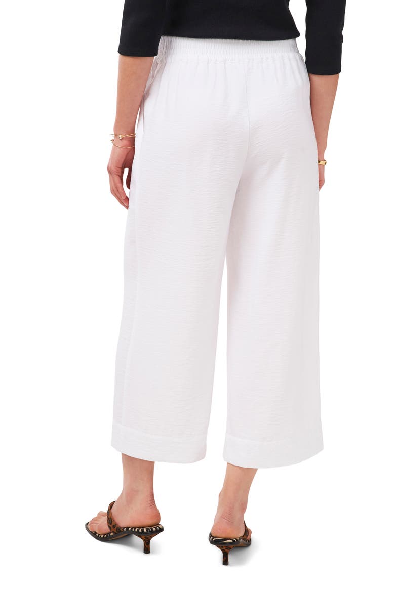 Rumple Satin Crop Wide Leg Pants, Alternate, color, ULTRA WHITE