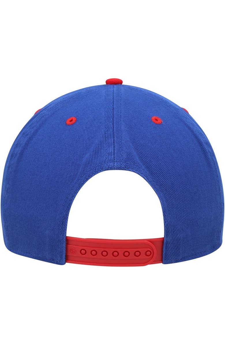 '47 Men's '47 Royal Kansas Jayhawks Double Header Hitch Adjustable Hat, Alternate, color, Royal