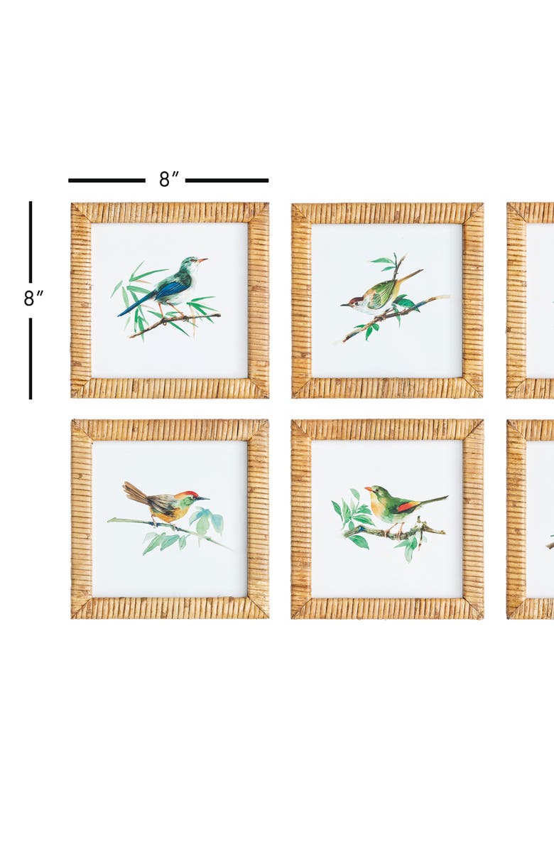 Napa Home & Garden Songbird Petite Prints St/6, Alternate, color, Green