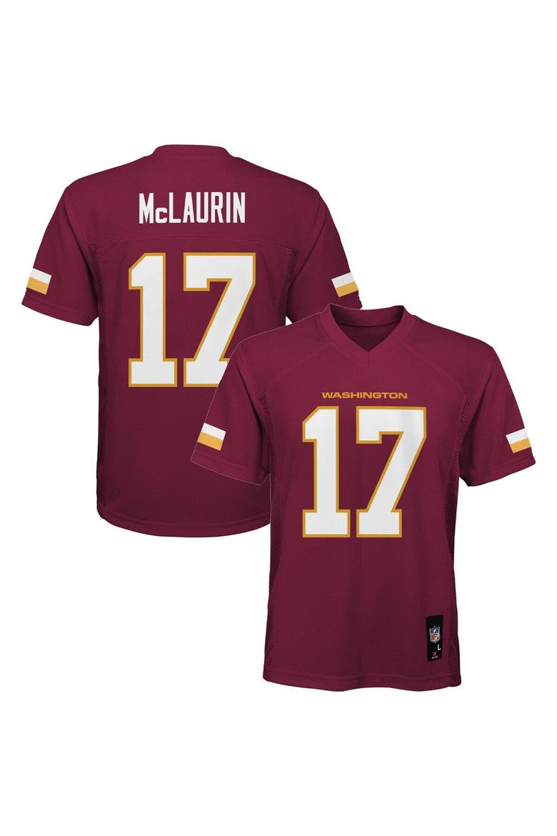 Youth Terry McLaurin Burgundy Washington Commanders Replica Player Jersey, Main, color, Burgundy