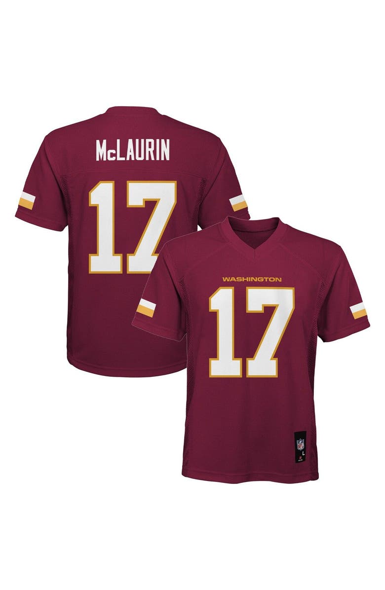 Outerstuff Youth Terry McLaurin Burgundy Washington Commanders Replica Player Jersey, Main, color,