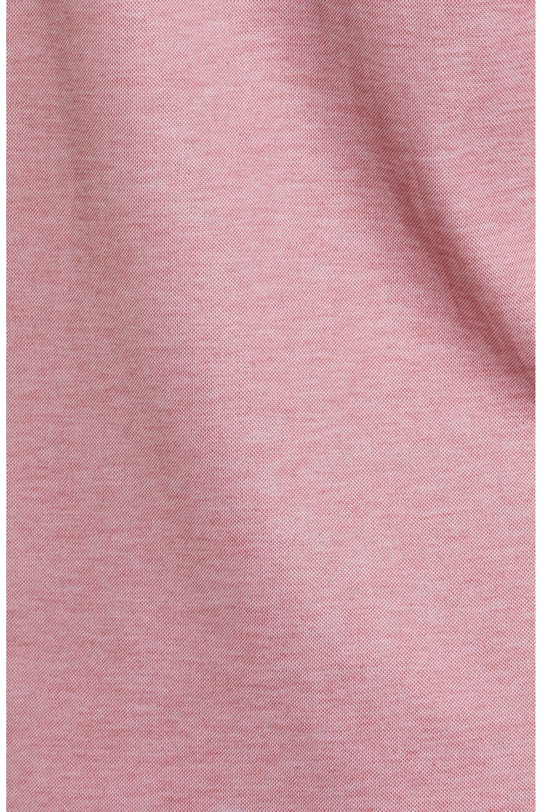 Over the Water Cotton Blend Performance Polo, Alternate, color, HEATHER RUBY WINE