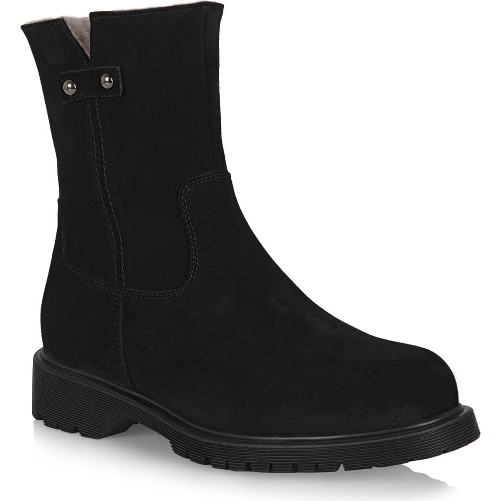 La Canadienne Hogan Waterproof Genuine Shearling Lined Boot In Black