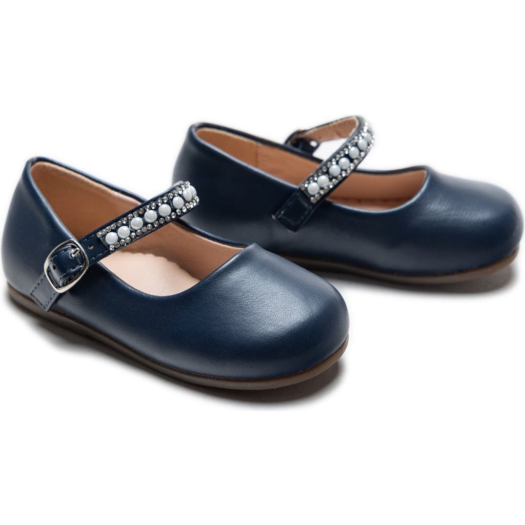 Tulleen Margot Pearl Band Flats In Blue