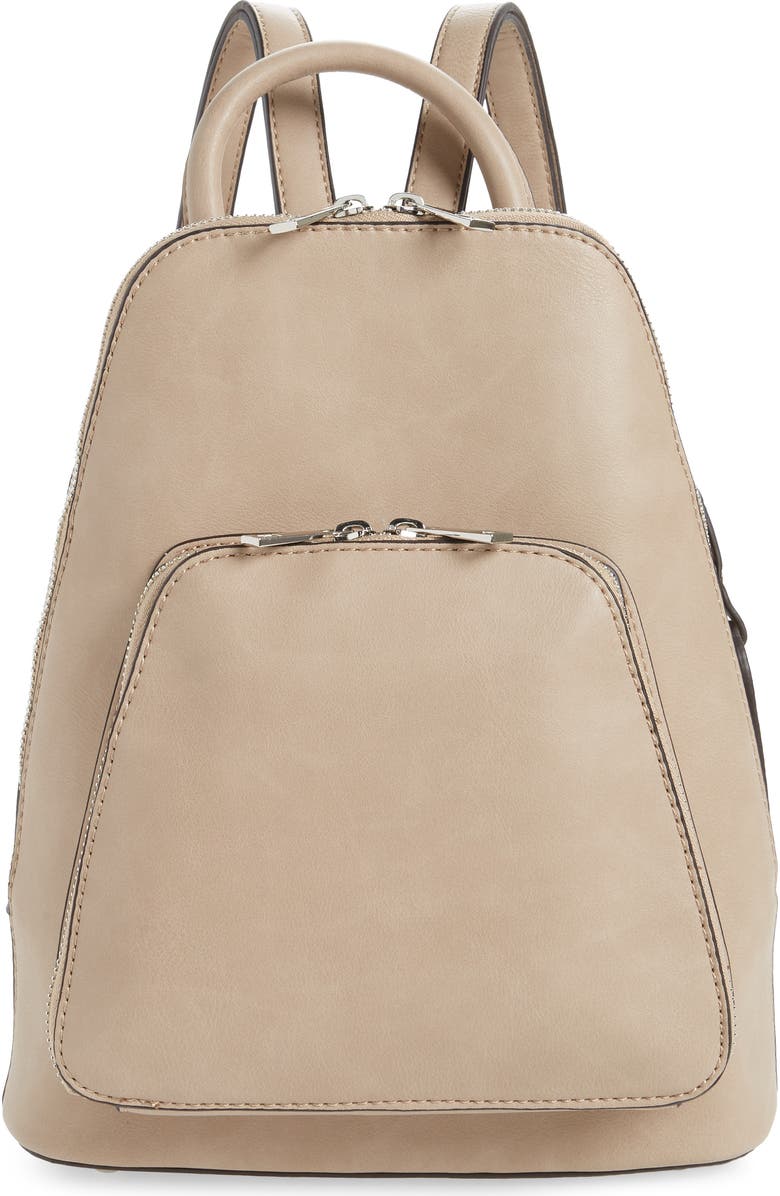 Sole Society Aushan Faux Leather Backpack, Main, color,