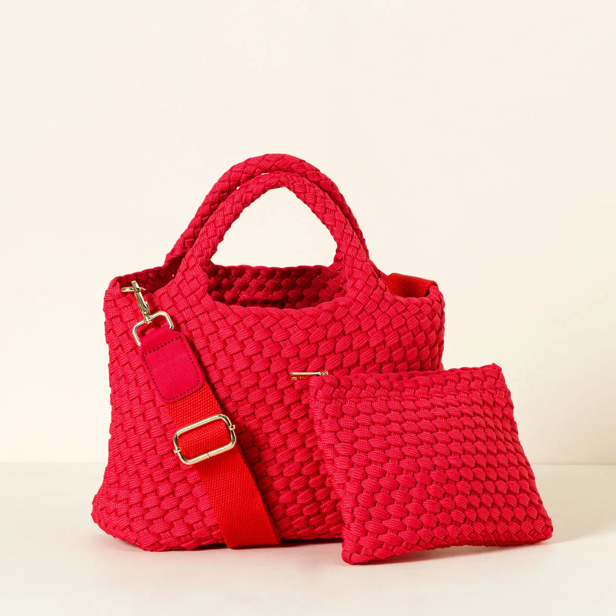 Woven Shoelace Crossbody by Sol and Selene INC, Alternate, color, Small Papaya