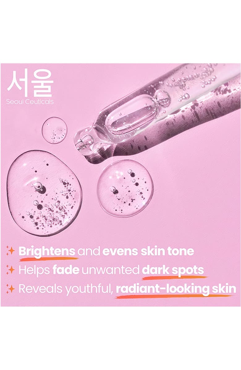 Seoul Ceuticals Korean Skincare Ultra Brightening Kojic Acid Serum, Alternate, color, Clear